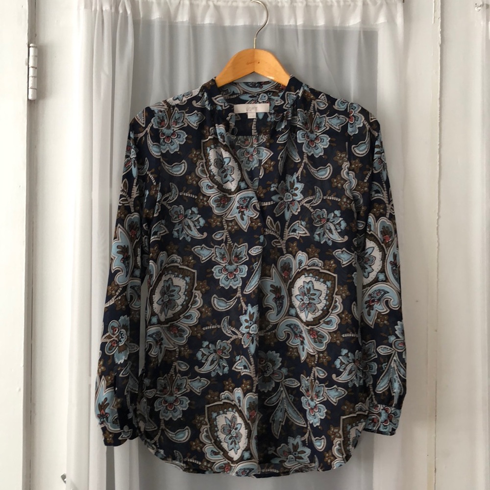 Ann Taylor Loft Paisley Print Tunic